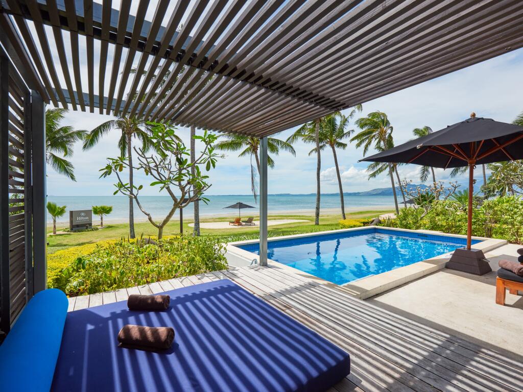 Pool and day bed view