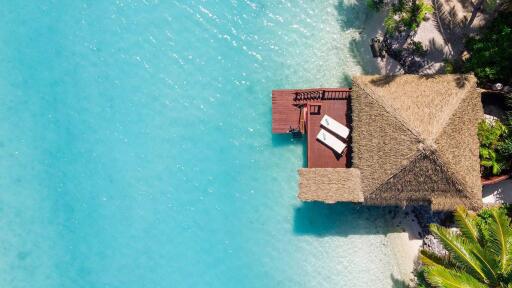 Overwater Bungalow Aerial