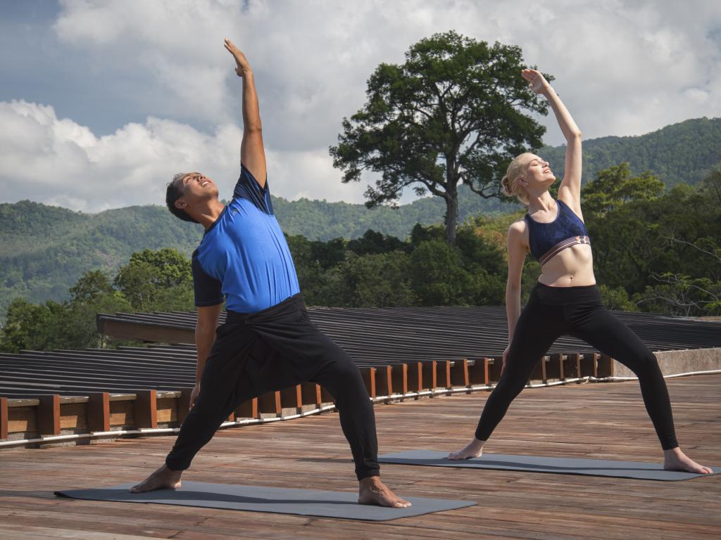 Rooftop Yoga Activity