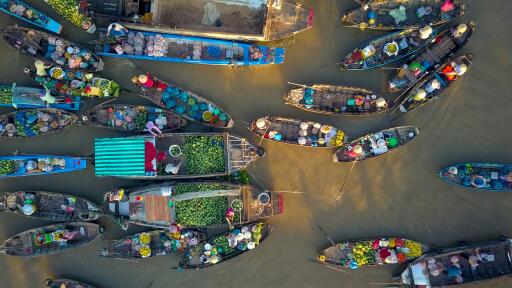 Vietnam - Mekong Delta - Floating Market