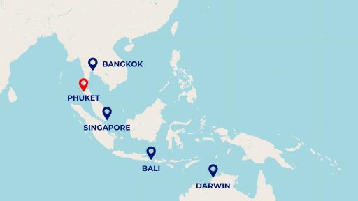 Phuket Australasia Map Overview