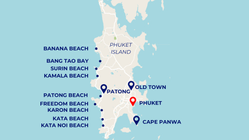 Phuket Island Map