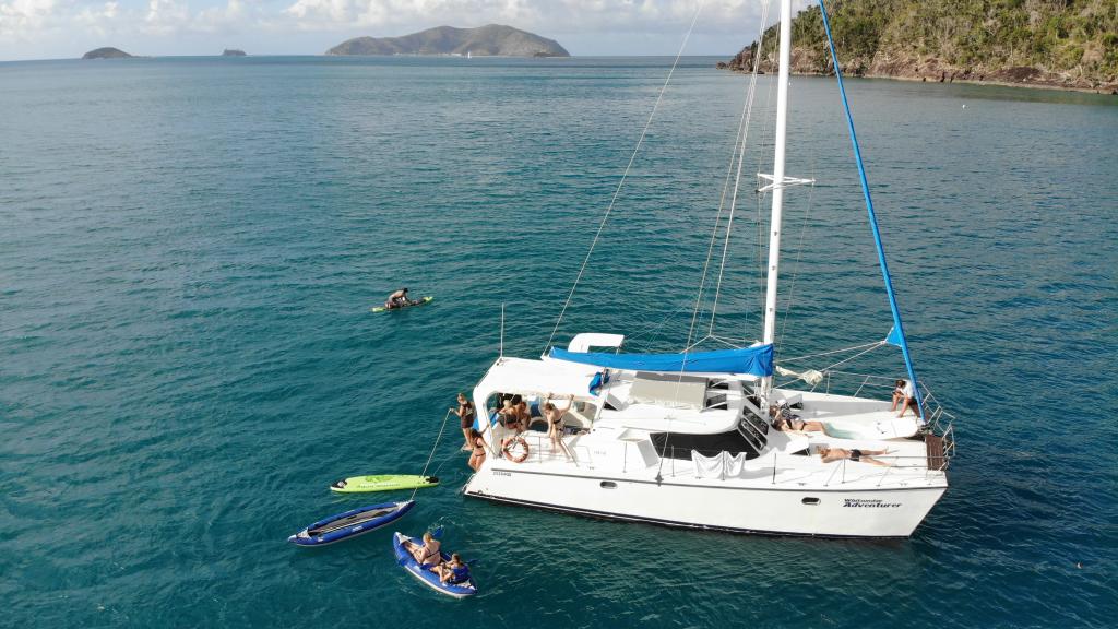 Whitsunday Adventurer - At Anchor and Activities