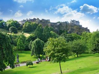 Princes Street Gardens and Edinburgh Castle, Scotland