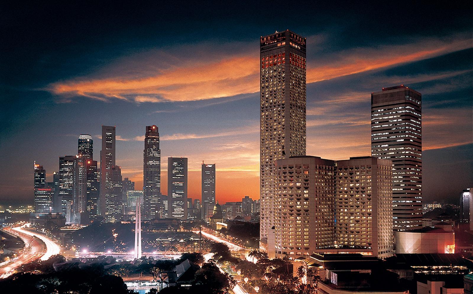 Singapore Skyline at Sunset