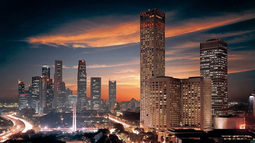 Singapore Skyline at Sunset