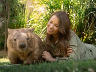 Bindi Irwin and Wombat - Australia Zoo
