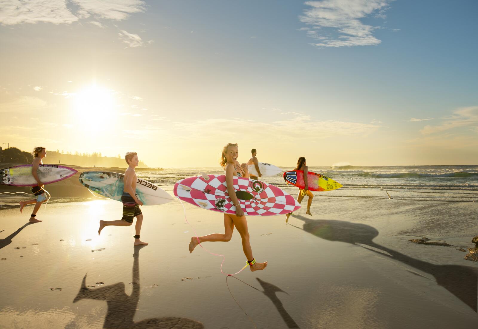 Sunshine Coast - Surfing Family