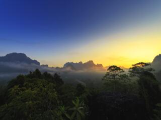 Sunrise Over Khao Sok National Park