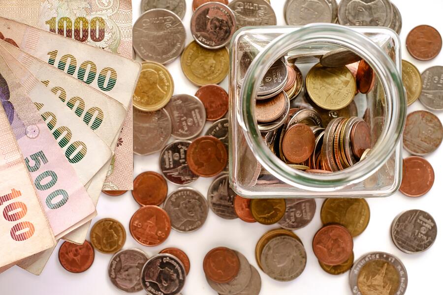 Thai Baht, Baht, Currency, Money