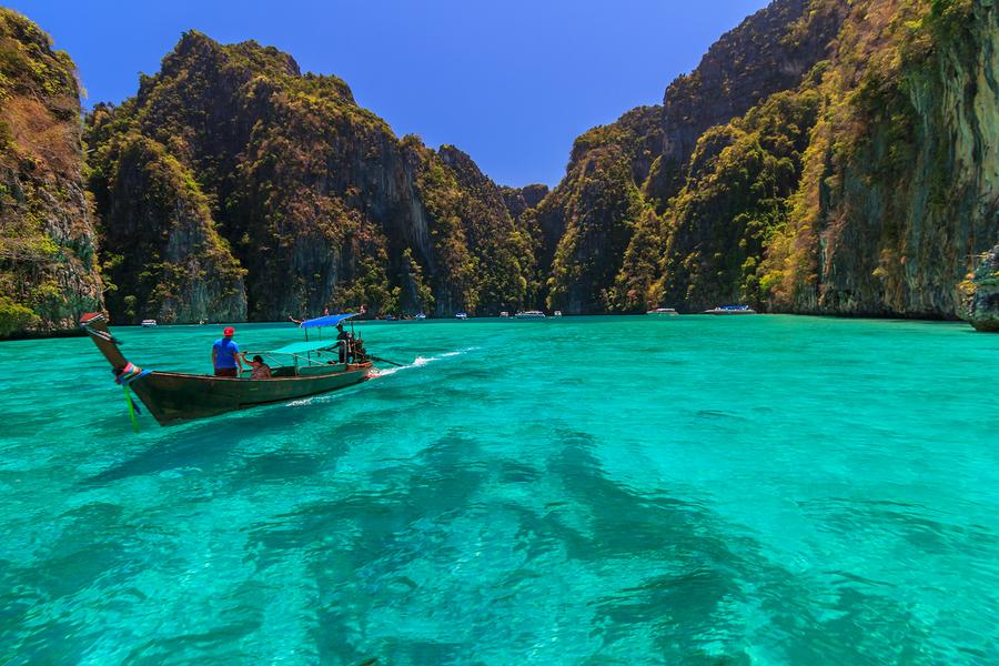 Phi Phi, Phi Phi Islands, Boat, Thailand,