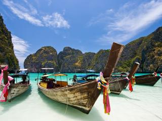 Long Tail Boats Maya Bay