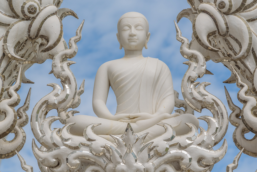 Thailand - Generic - White Temple Buddha [HD]