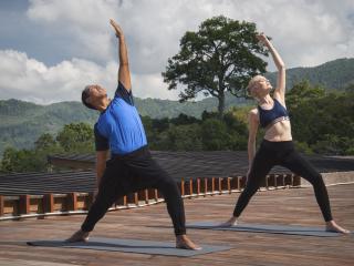 Rooftop Yoga Activity