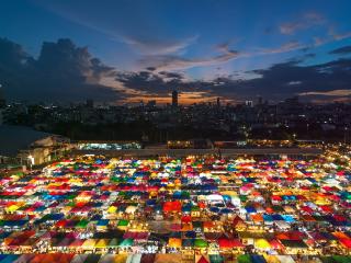 Train Market, Bangkok, Market, Thailand