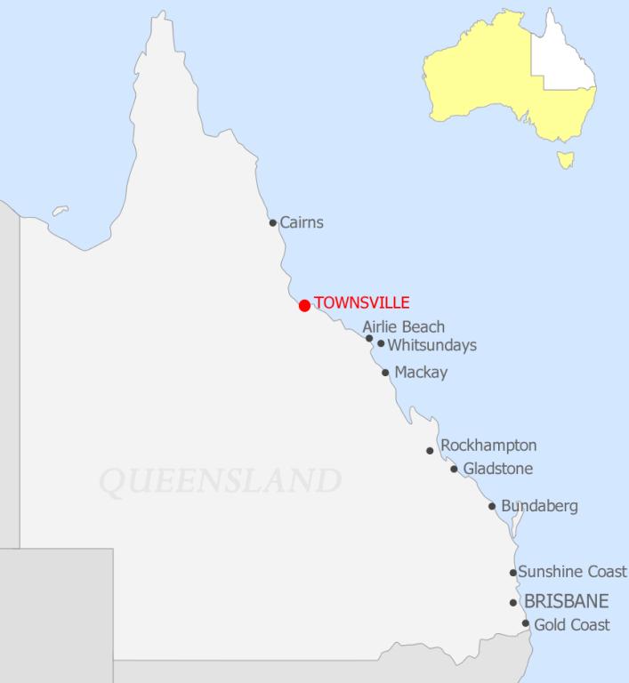 Map Of Townsville And Surrounds Townsville Map | Location Map For Townsville