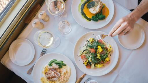 Indian Pacific Gold Service Dining