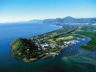 Aerial shot of Port Douglas