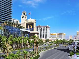 Las Vegas Strip with the Bellagio and Caesars Palace