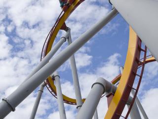 The 'Silver Bullet' ride at Knotts Berry Farm