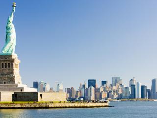 Statue of Liberty and Manhattan