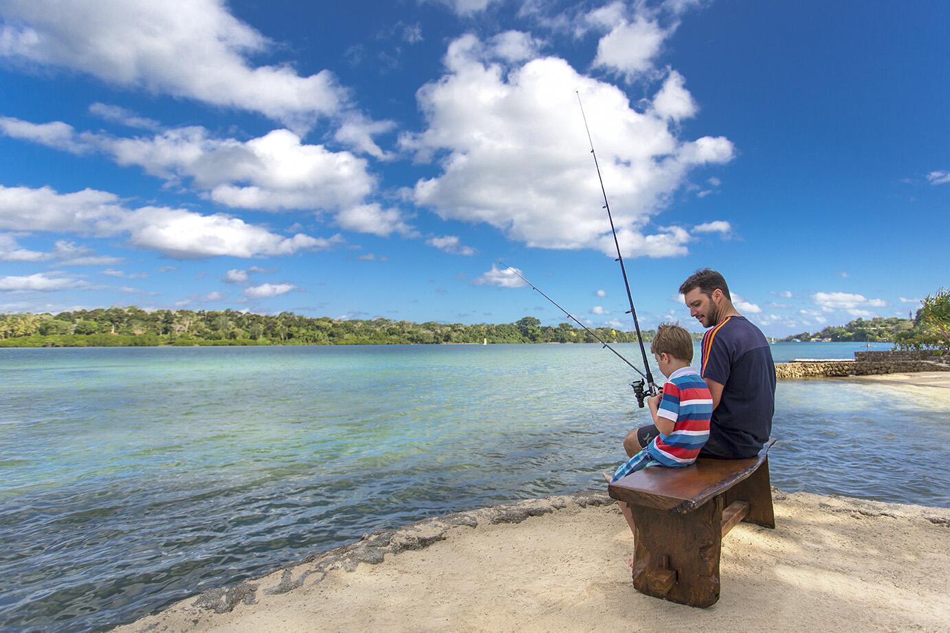 Fishing on Poppys Beach