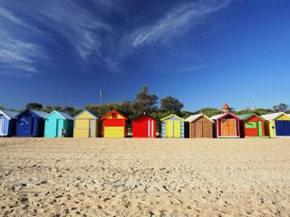 Bathing Boxes on the Mornington Peninsula