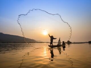 Vietnam - Mekong Delta - Fisherman