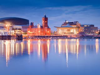 Cardiff Bay Cityscape in Wales